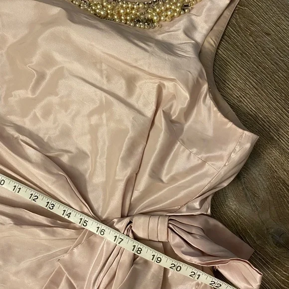 Terry Jon Sleeveless Side Drape Ruffle Gown - Picture 10 of 15